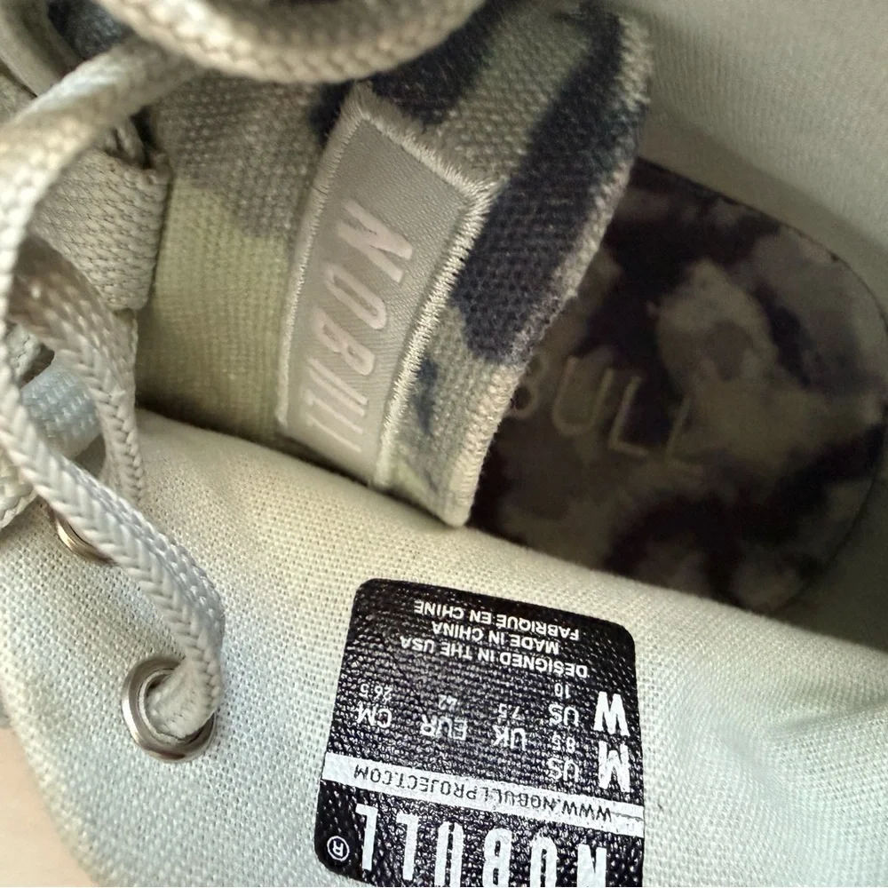 Nobull High Top  Light Green Camo M 8.5 W 10 Trainers Sneakers Shoes Superfabric